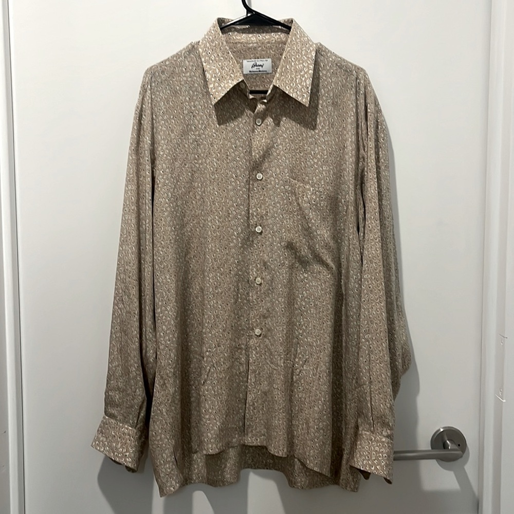 BRIONI - Silk LS Shirt - SIZE L